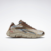 Reebok Unisex Jurassic World Zig Kinetica 2.5 Shoes In Stark Grey/peat S18-r/grizzly Brown