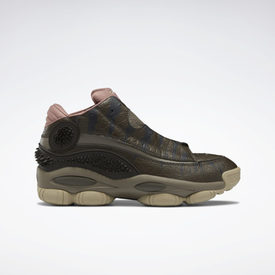 Reebok Unisex Jurassic World The Answer Dmx Basketball Shoes In Grey/olive