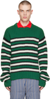 ERL GREEN STRIPES SWEATER