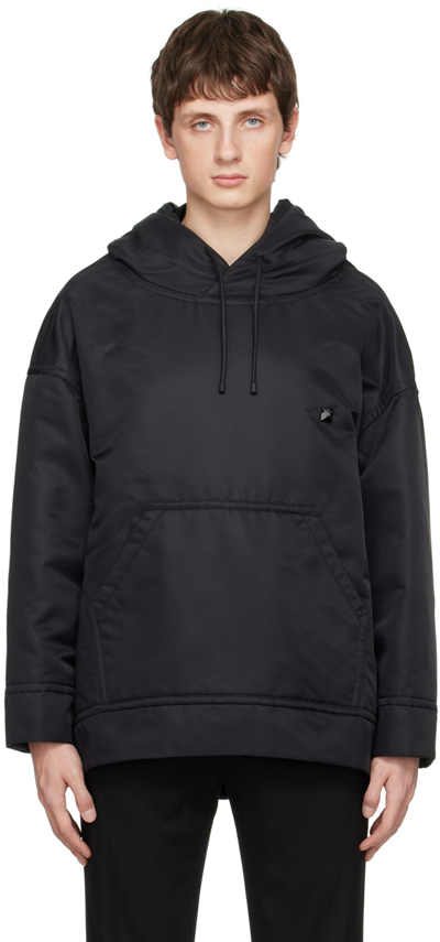 VALENTINO BLACK STUD HOODIE