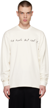 Bethany Williams Our Team Long-sleeve Graphic-print Stretch-cotton T-shirt In White