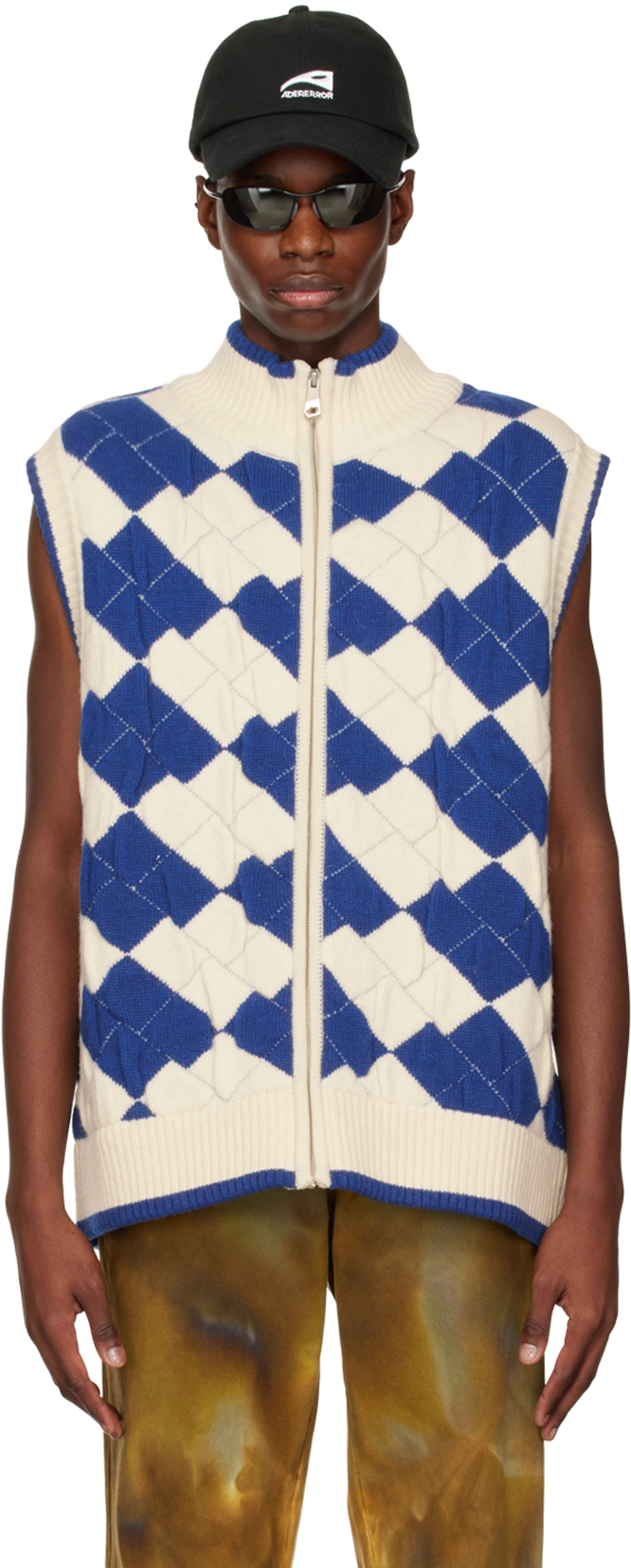 Ader Error Tenit Knitted Zip-front Vest In 中性色 | ModeSens
