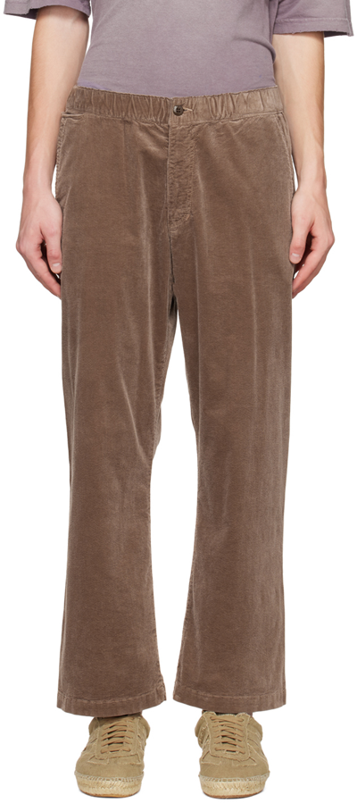 Remi Relief Taupe Workwear Trousers In Beige