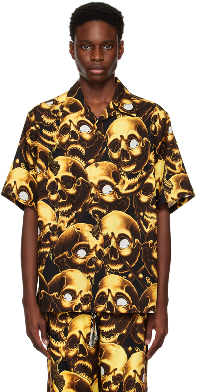 Wacko Maria Yellow 56 Tattoo Studio Edition Graphic Shirt