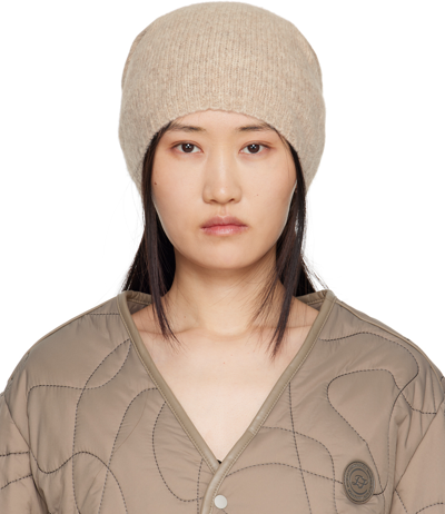 By Malene Birger Taupe Felime Beanie In 850 Marble