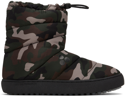 Après Research Ssense Exclusive Khaki Beta Boots In Camo Nylon