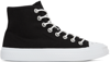 ACNE STUDIOS BLACK CANVAS HIGH SNEAKERS