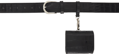 Drae Ssense Exclusive Black Leather Bag Belt