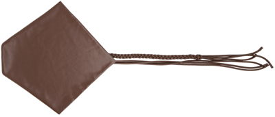 Nanushka Braided Faux Leather Scarf In Bordeaux
