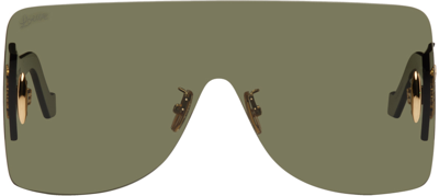 Loewe Anagram Nylon Shield Sunglasses In Green