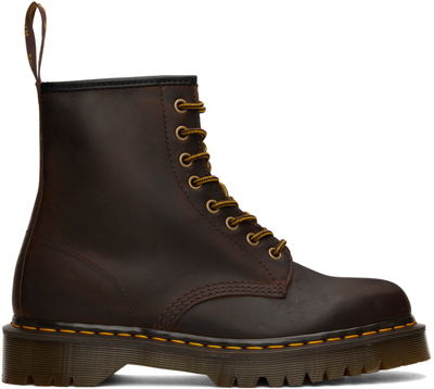 Dr. Martens' 1460 Bex Crazy Horse - Ankle Boots In Dark Brown