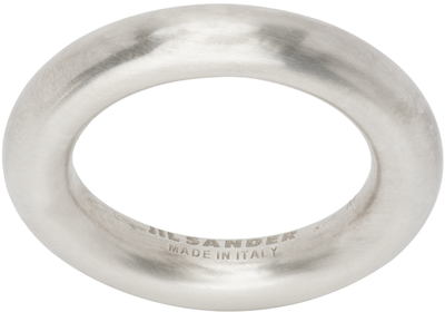 Jil Sander Silver Classic Ring In 041 - Silver