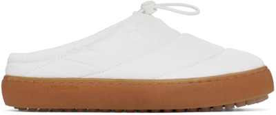 Après Research Ssense Exclusive White Alpha Slippers