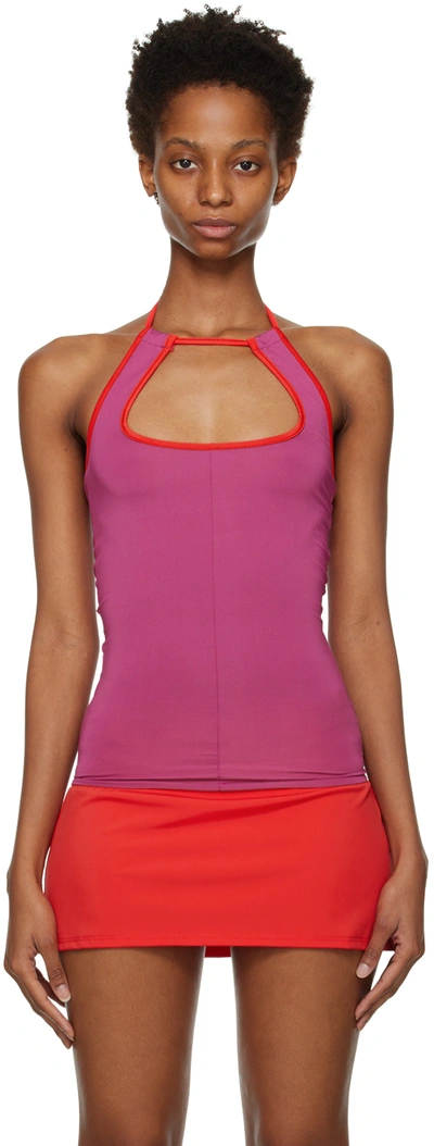 Gimaguas Purple Salma Halterneck Top | ModeSens