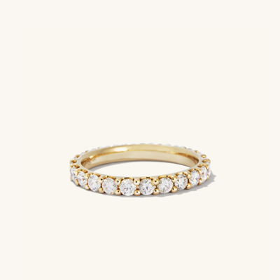Mejuri Bold Diamond Eternity Ring In Yellow