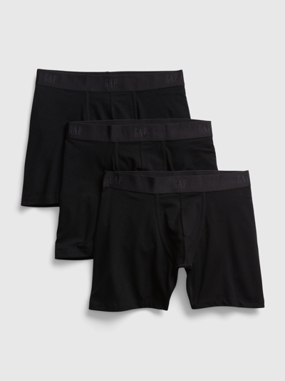 Gap 5" Boxer Briefs (3-pack) In Black