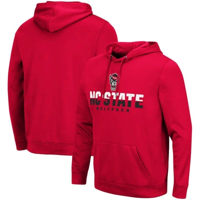 Colosseum Men's Red Fresno State Bulldogs Lantern Pullover Hoodie