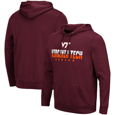 Colosseum Maroon Virginia Tech Hokies Lantern Pullover Hoodie