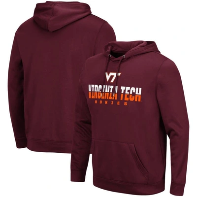 Colosseum Men's Maroon Virginia Tech Hokies Lantern Pullover Hoodie