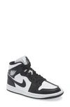 Jordan Air  1 Mid Se Basketball Sneaker In White/ Black/ White