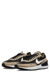 Nike Men's Waffle One Shoes In Black/ White/ Khaki