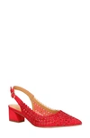 J. Reneé Pranil Pointed Toe Slingback Pump In Red