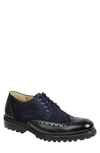 Sandro Moscoloni Russell Wingtip Derby In Navy
