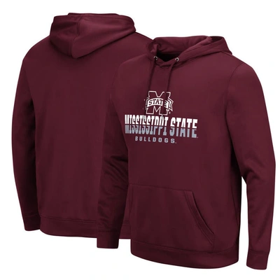 COLOSSEUM COLOSSEUM MAROON MISSISSIPPI STATE BULLDOGS LANTERN PULLOVER HOODIE