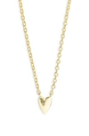 Argento Vivo Mini Heart Pendant Necklace In Gold