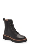 Madewell Lace-up Chelsea Boot In True Black