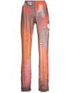 Gcds Sita Embellished Cutout Pants In Pink