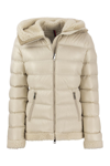 Moncler Guichard Shearling-lined Puffer Jacket In Beige