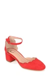Journee Collection Edna Pump In Red