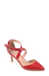 Journee Collection Journee Riva Crossover Pump In Red