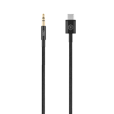 Master & Dynamic® ® 1m Usb-c To 3.5mm Braided Audio Cable - Black In Color<lsn_delimiter>
