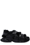 BALENCIAGA BALENCIAGA FAKE FUR TRACK SANDALS