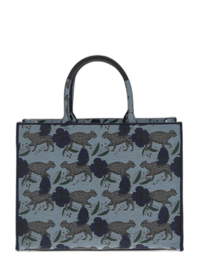 Furla Opportunity Graphic-print Tote Bag In Blue