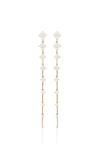 FERNANDO JORGE SEQUENCE LONG 18K GOLD DIAMOND EARRINGS