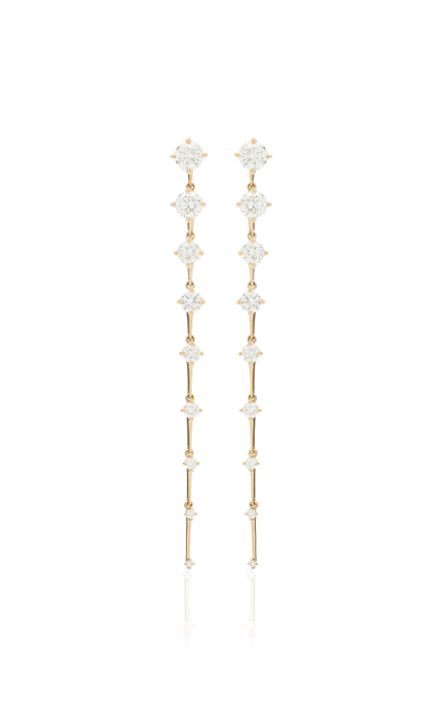 Fernando Jorge Sequence Long 18k Gold Diamond Earrings