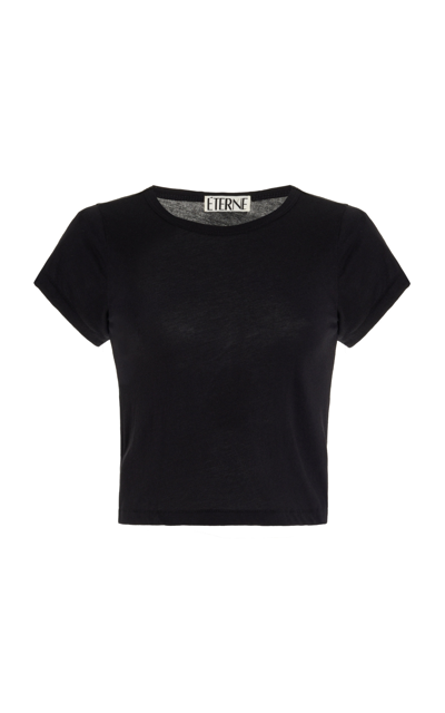 Éterne Short-sleeve Baby Crewneck Tee In Black