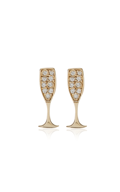 Sydney Evan 14k Gold Diamond Earrings