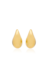 Bottega Veneta 18k Gold-plated Sterling Silver Earrings In Gold