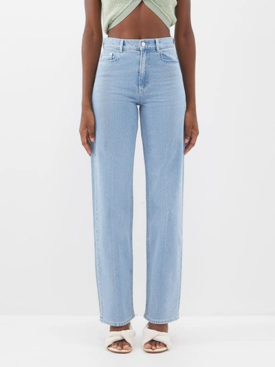 Wandler Poppy Mid-rise Straight-leg Jeans In Light Denim