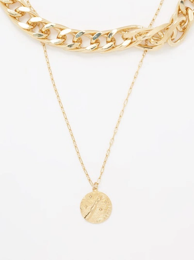 By Alona Helena Sapphire & 18kt Gold-plated Necklace