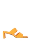 Miista Strap Heeled Sandals In Orange