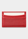 Bergdorf Goodman Leather Slim Card Case In Red