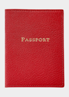 Bergdorf Goodman Leather Passport Holder In Red