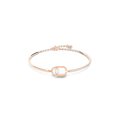 Swarovski Sparkling Dance Oval Round Cut Rose Gold Tone Plated Bracelet