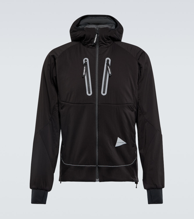 And Wander Alpha Air Jacket In Black