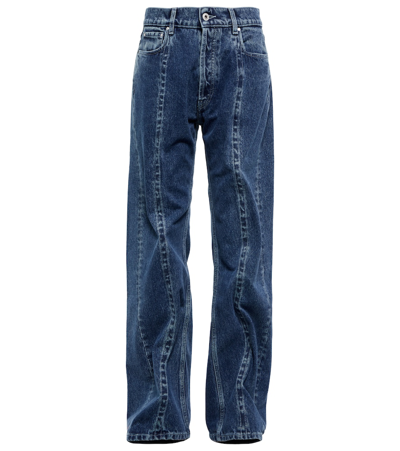 Y/project Classic Wire Jeans In Blue